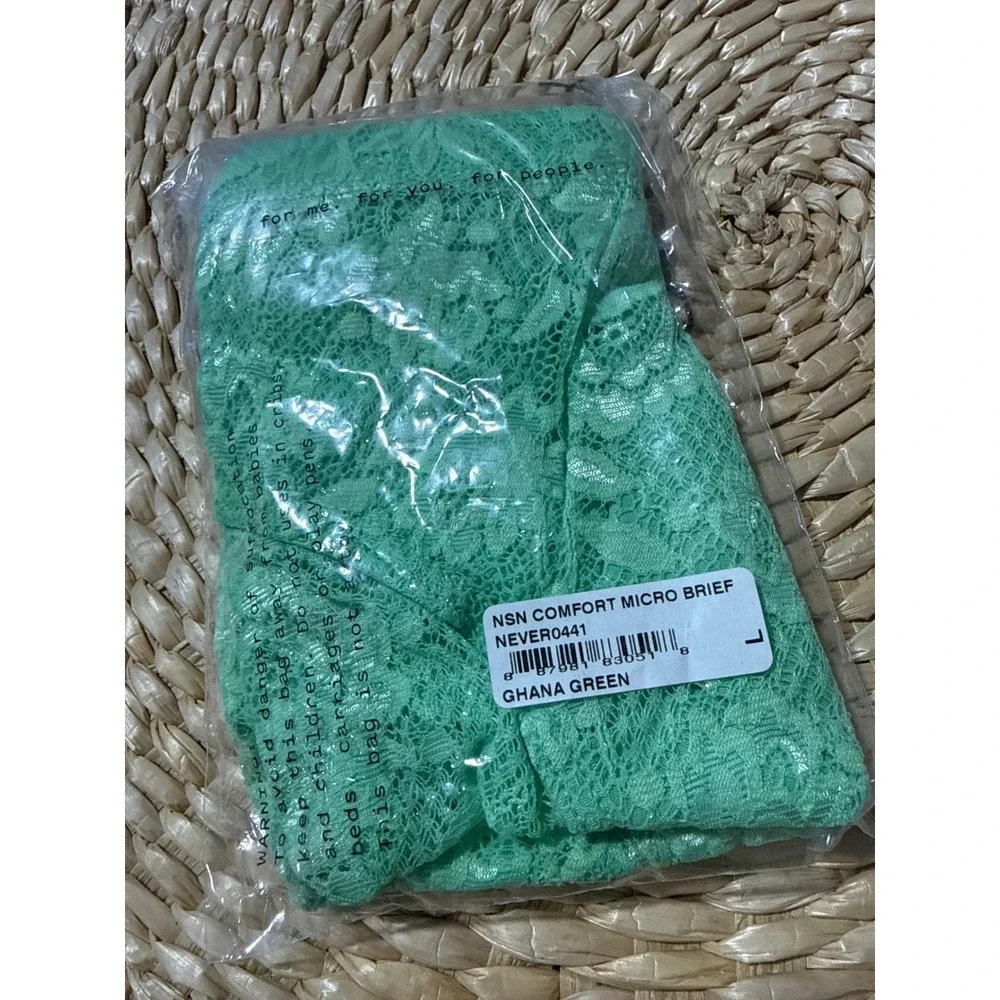 Cosabella Never Say Never Comfort Micro Brief Men's Lace Underwear Ghana Green L